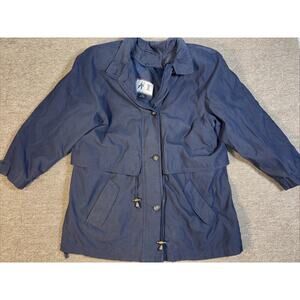 American Bazaar Winter Coat Women’s Blue Mid-length Medium